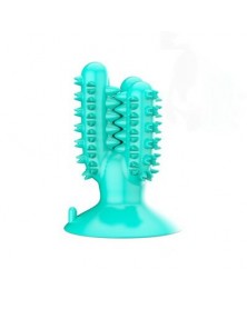 Blue - Dog Toothbrush Toy...