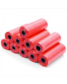 Red - 1 roll of 15pcs dog...