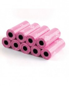 5 roll pink-Pet Garbage Bag...