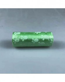 1roll-Light Green-Pet trash...