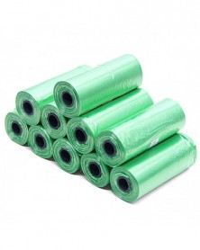 1Roll-Green-Dog Poop Bag...