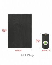 Black 1pcs-Pet Garbage Bag...