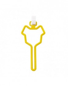 Yellow-Dog poop bags clip...