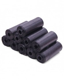 1Roll-Black-Dog Poop Bags...