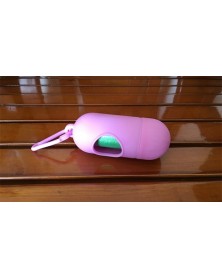 Pink-1pcs Pet Waste Bag...