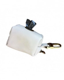 white-Dog Poop Bag Leather...