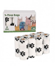 1 Roll-White-Pet Dog Poop...