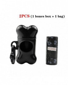 2pcs Black-Pet Waste Bag...