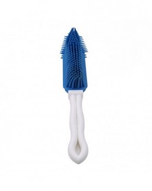 Blue-Pet Bath Brush Long...