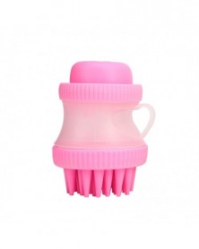 pink Bath brush-Pet dog...