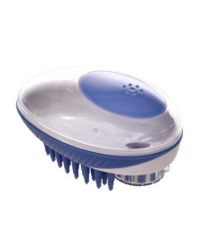 Blue-Pet Bath Brush Dog...