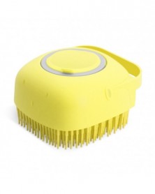 Yellow-Pet Dog Shower Brush...