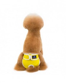 Yellow-M size-Dog Diapers...