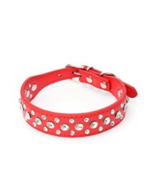 XXS size-Red-Pet Rhinestone...