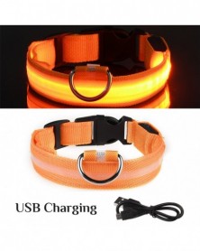 XL(52-60cm)-Red USB-Led Dog...