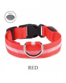 L size-red-Dog Collar Nylon...