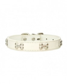 M size-white-Pet Dog Collar...