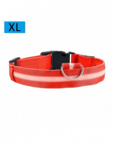 XL size-Red-Dog Collar...