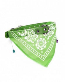 XL size-Green-Dog scarf...