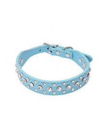 S size-Blue-Pet Rhinestone...