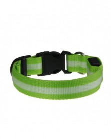 L size-Yellow-Nylon LED Pet...