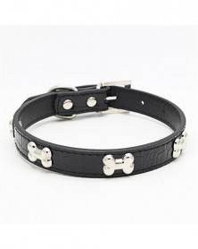 L size-black-Pet Necklace...