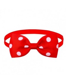 Dark Red-Practical Pet Bow...