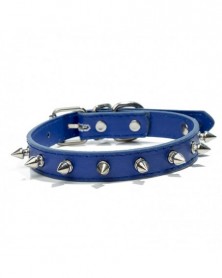 L size-Blue-Spiked Studded...