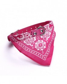 XL size-Rose red-Pet Collar...