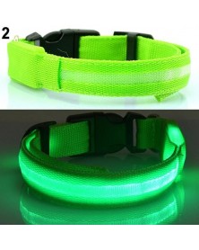 L size-Green-Nylon LED...