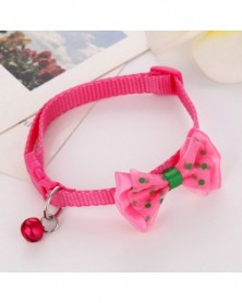 Rose Pink-Cat Cute Bow Bell...