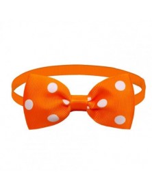 Orange-Pet Neck Bow Wave...