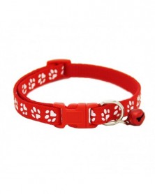 1.0x20-34cm-Red paw-Bow Dog...