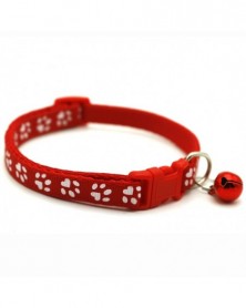 Red-1PC Pet Dog Cat Collars...