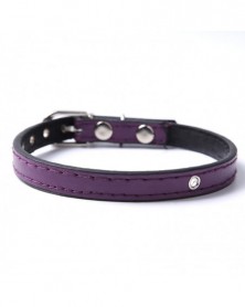 M size-Purple-PU Leather...