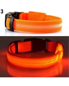 M size-Orange-Nylon LED...