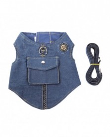 L size SL - Denim Pet Vest...