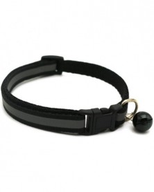 Black-Pet Collar Reflective...