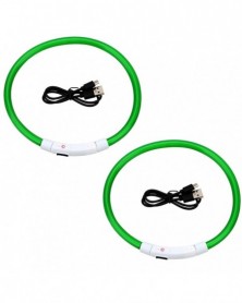 2pcs Green-USB Rechargeable...