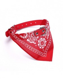 L size-Red-Dog Collar Leash...