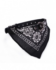 L size-Black-Pet Bandanas...