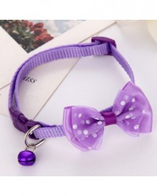 Purple-Cat Cute Bow Bell...