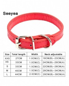 S size-Red-Pet Dog Collar...