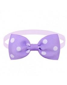 Purple-Pet Neck Bow...