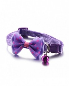 Purple-1PC Cute Bowknot Pet...