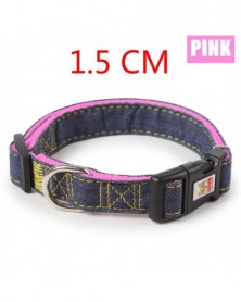 PINK 1.5cm-S M L Pet Collar...