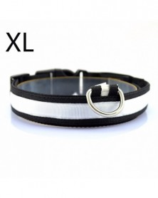 White XL-Nylon Dog Collars...