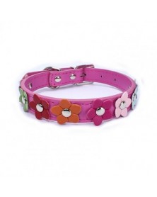 XS size-Rose Red-Pet Collar...