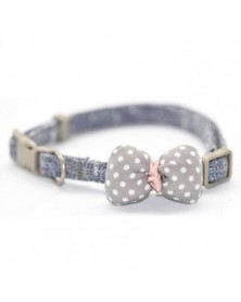 L size-Grey-dog collar Pet...