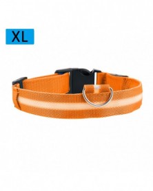 orange-Nylon Led Dog Collar...